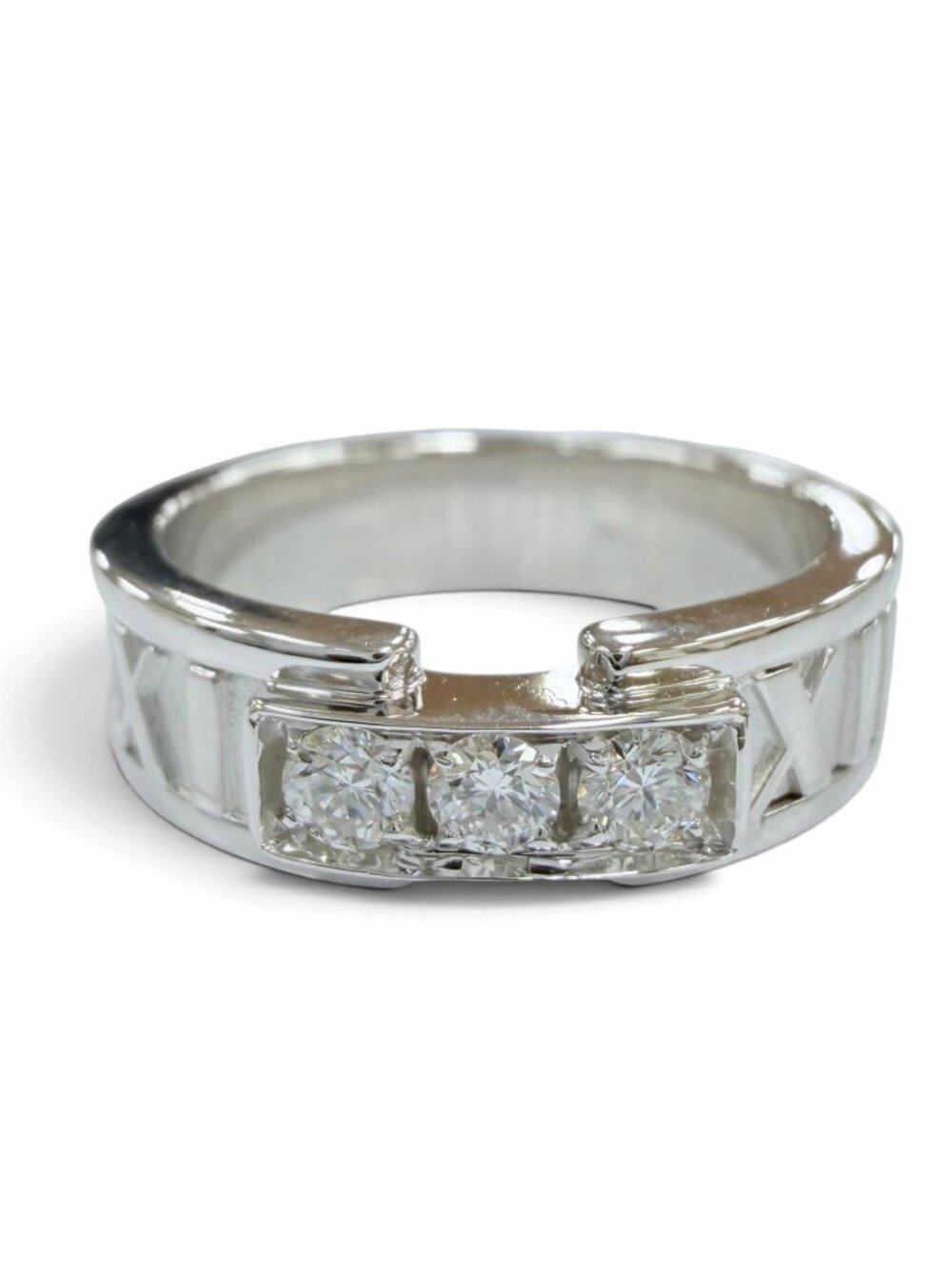 Tiffany & Co Atlas Ring Diamond White Gold JP